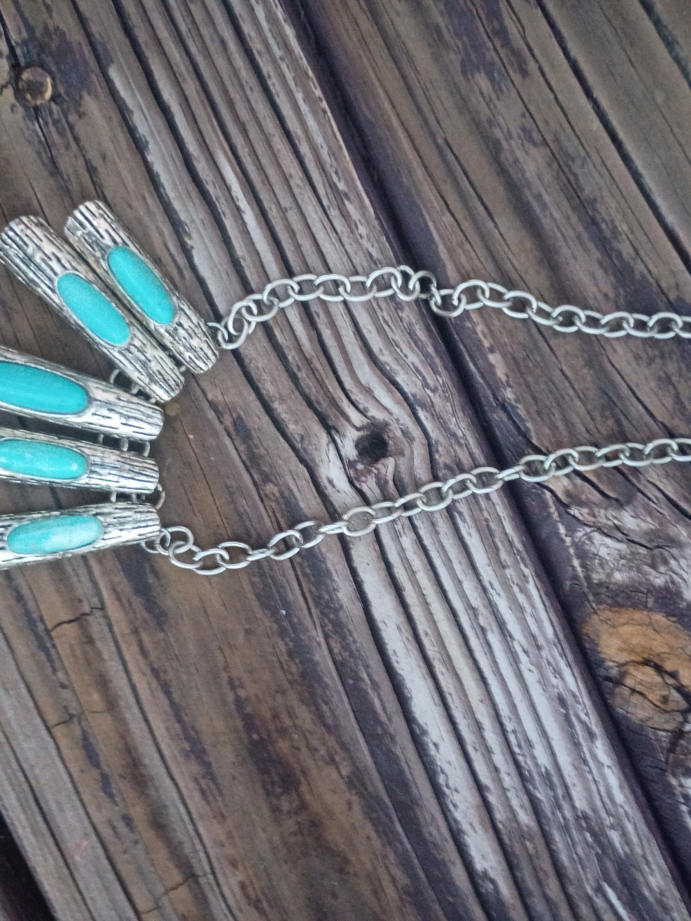 Turquoise Pendant Statement Necklace - Women Jewelry Boho